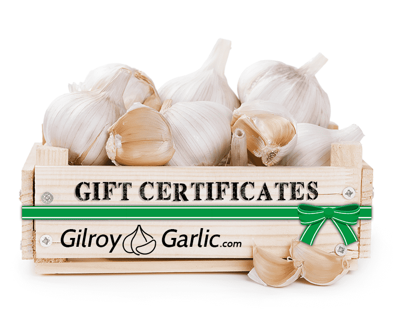 
                  
                    garlic gift certificate
                  
                